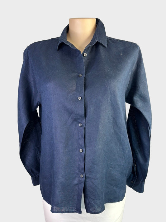 Uniqlo | shirt | size 16 | long sleeve | 100% linen