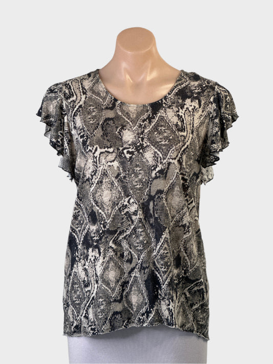 Husk | top | size 12 | short sleeve | 100% linen