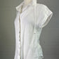 Max Mara | Italy | shirt | size 10 | cap sleeve | 100% linen | made in Italy