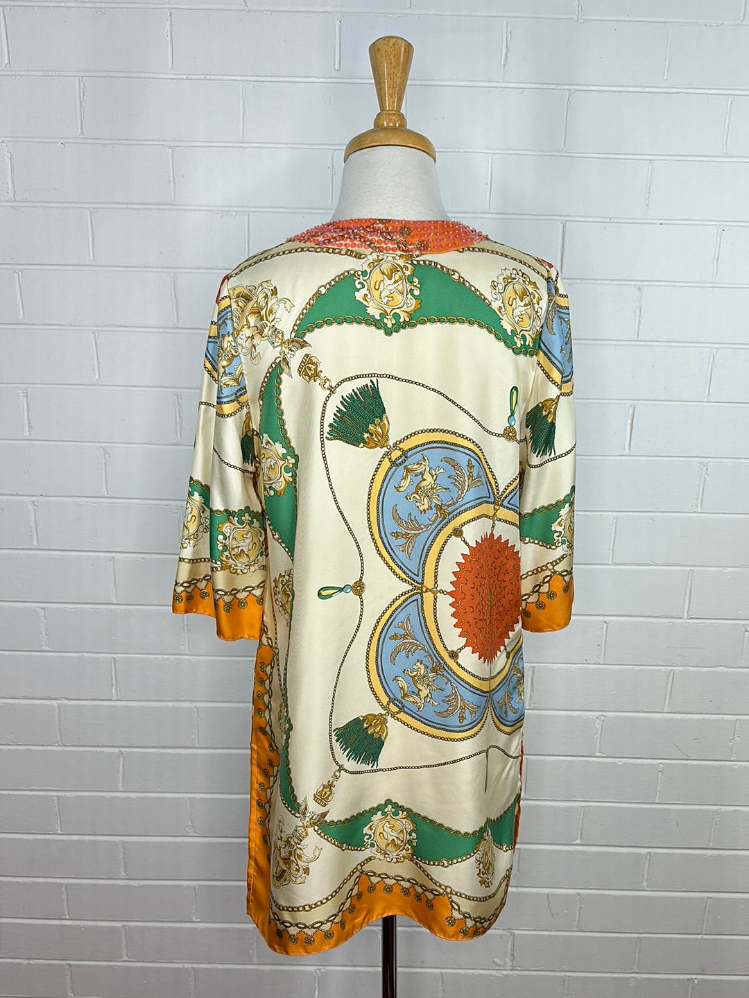 Sarissa | top | size 8 | three quarter sleeve | 100% silk