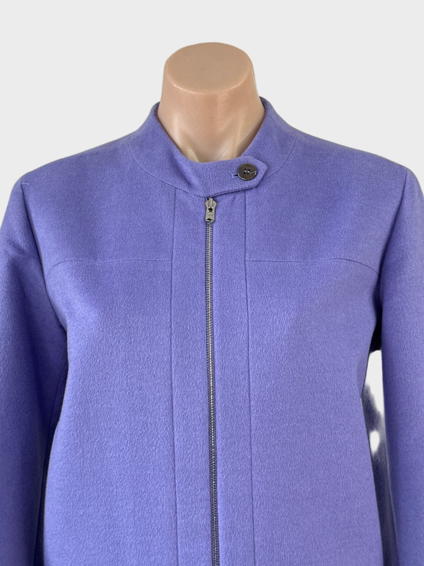 Guy Laroche | Paris | skirt & jacket set | size 8 | knee length | wool angora blend | made in France