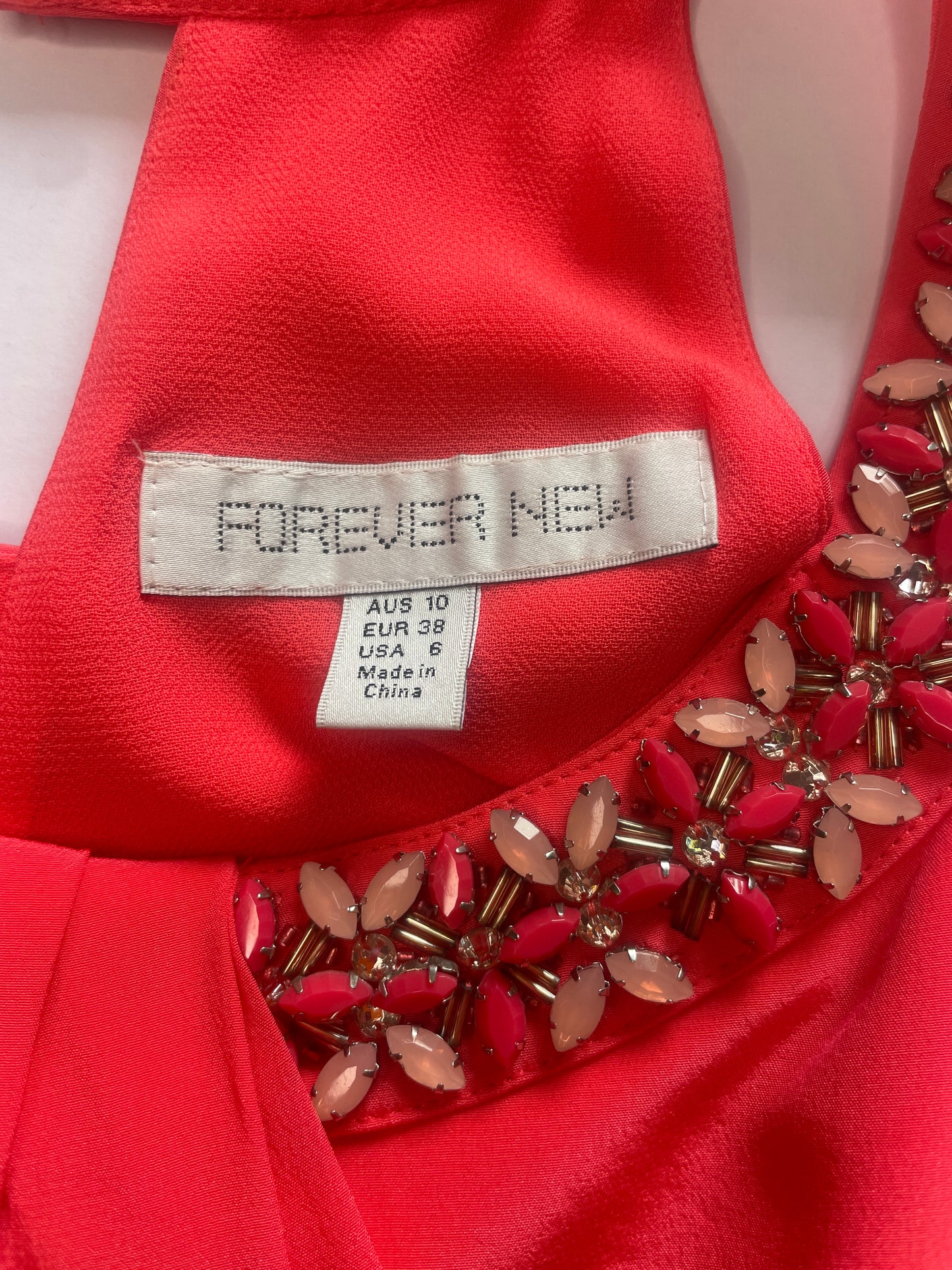 Forever New | dress | size 10 | maxi length | 100% silk