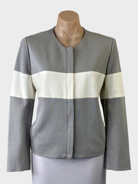 Carla Zampatti | jacket | size 10 | zip front | made in Australia 🇦🇺