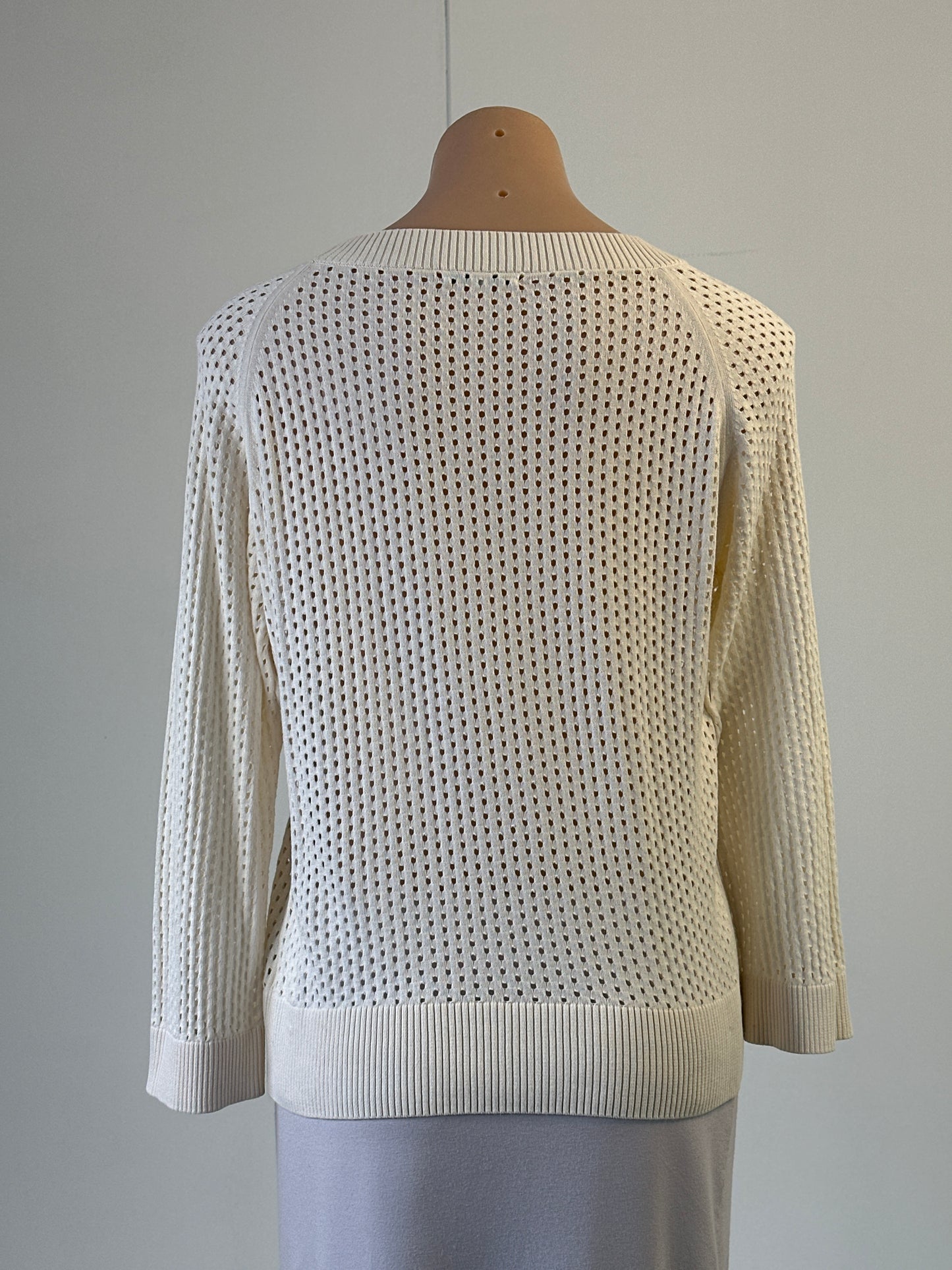 Anna Thomas | sweater | size 12 | bateau neck | 100% cotton