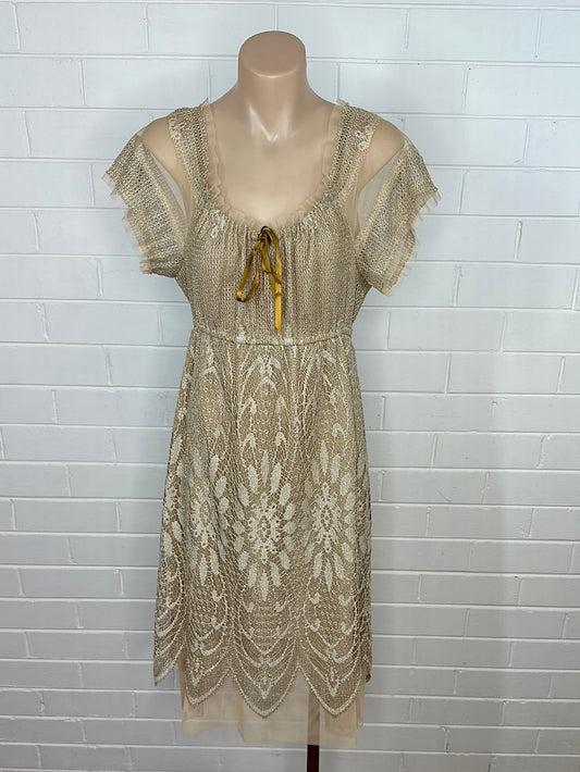 Anna Sui | New York | dress | size 12 | knee length | made in the USA