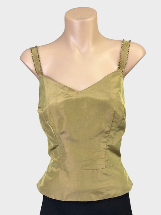 Easton Pearson | vintage 90s | top | size 8 | sleeveless | 100% silk | made in Australia