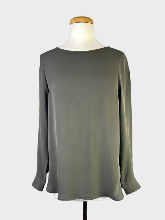 Anna Thomas | top | size 12 | long sleeve | 100% silk