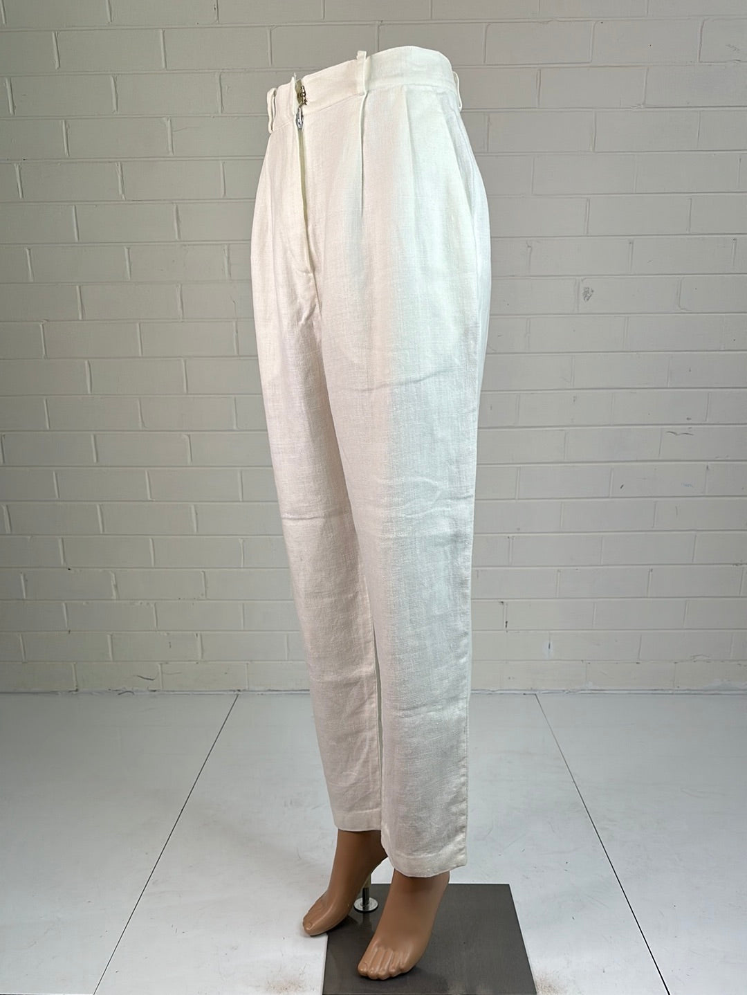 Trent Nathan | vintage 90's | pants | size 10  | straight leg | 100% linen | made in Australia 🇦🇺