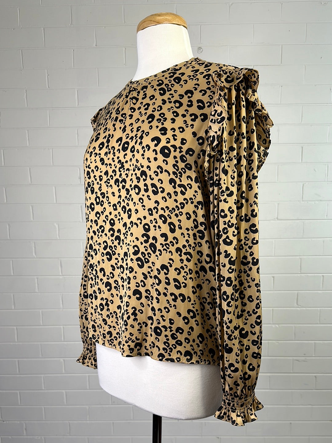 Scotch & Soda - Maison Scotch | Amsterdam | top | size 8 | long sleeve | 100% cupro