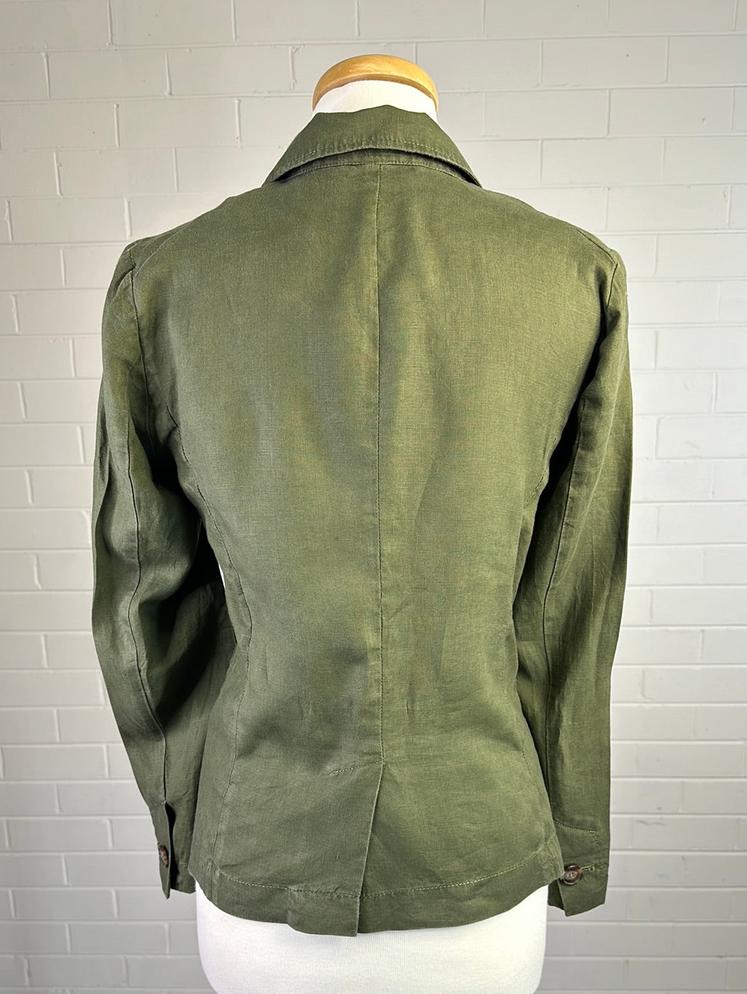 United Colors of Benetton | Italy | jacket | size 10 | single breasted | 100% linen