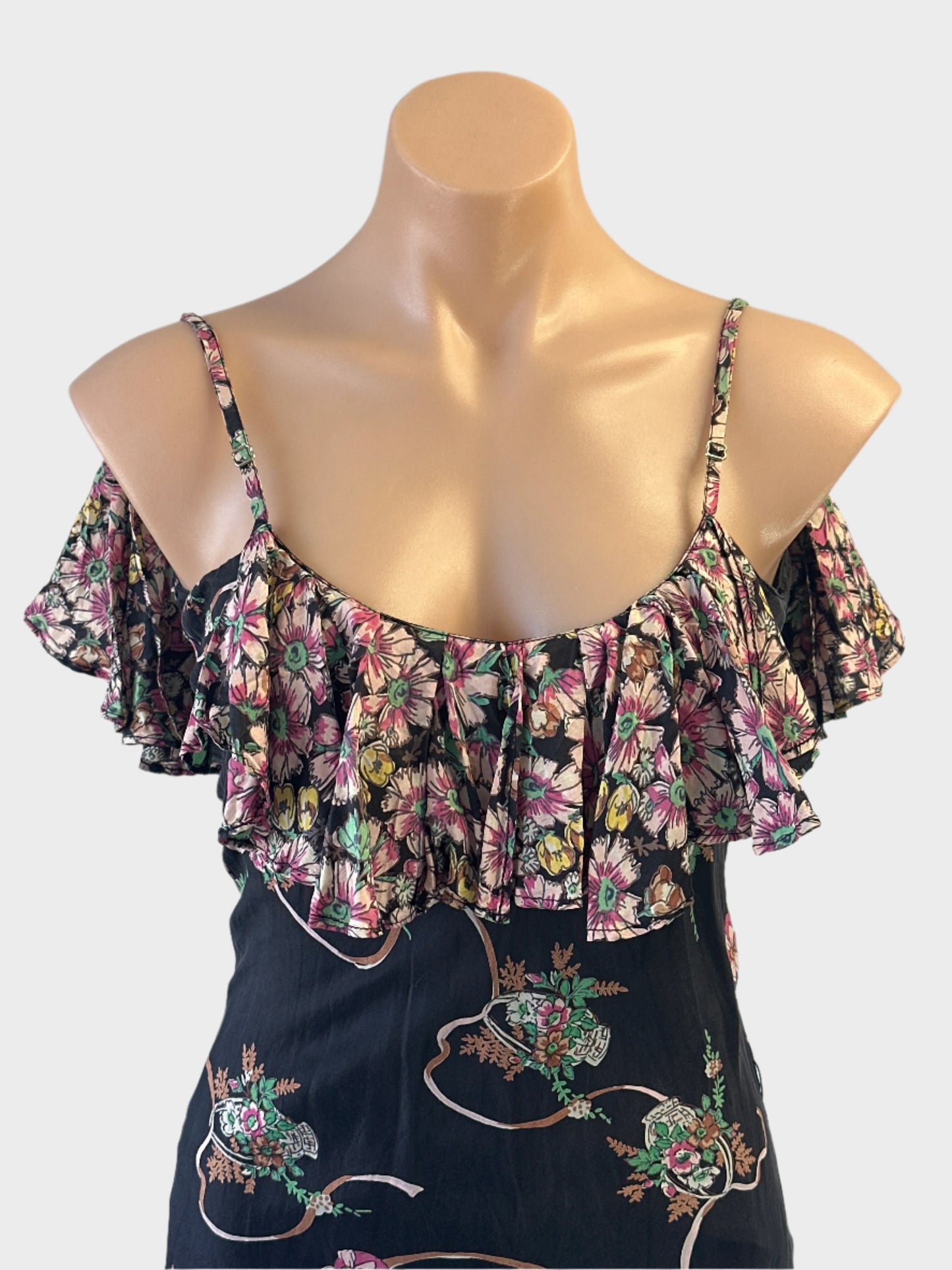 Binny | dress | size 8 | maxi length | 100% silk