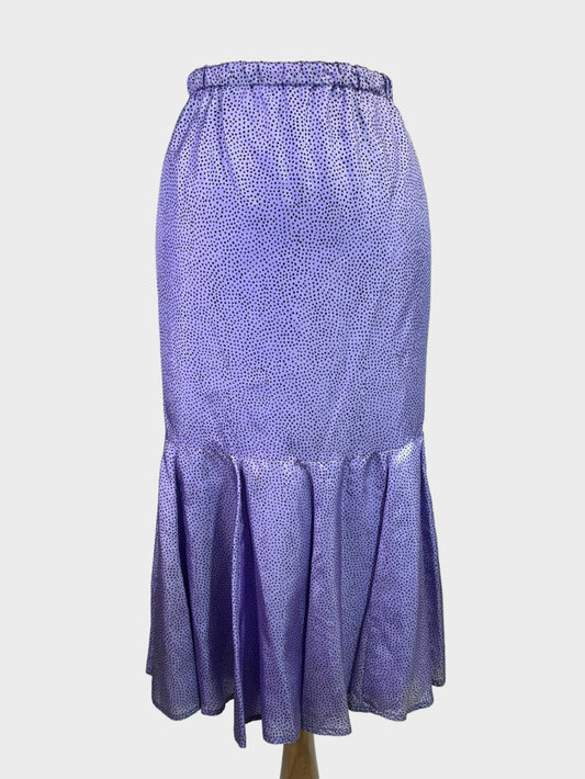 Robin Ross | vintage 80's | skirt |size 12 | midi length | 100% silk
