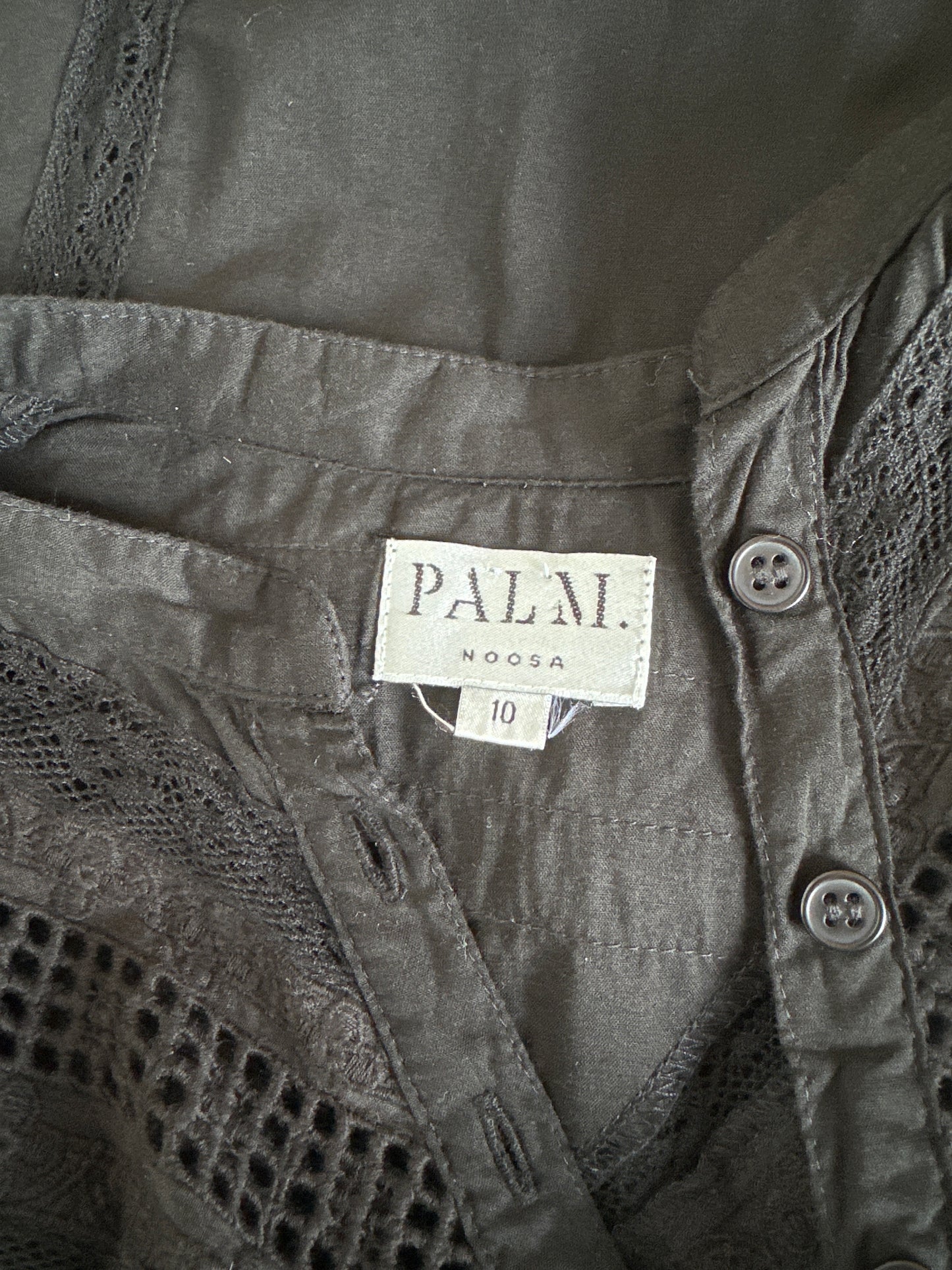 Palm. Noosa | shirt | size 10 | long sleeve | 100% cotton