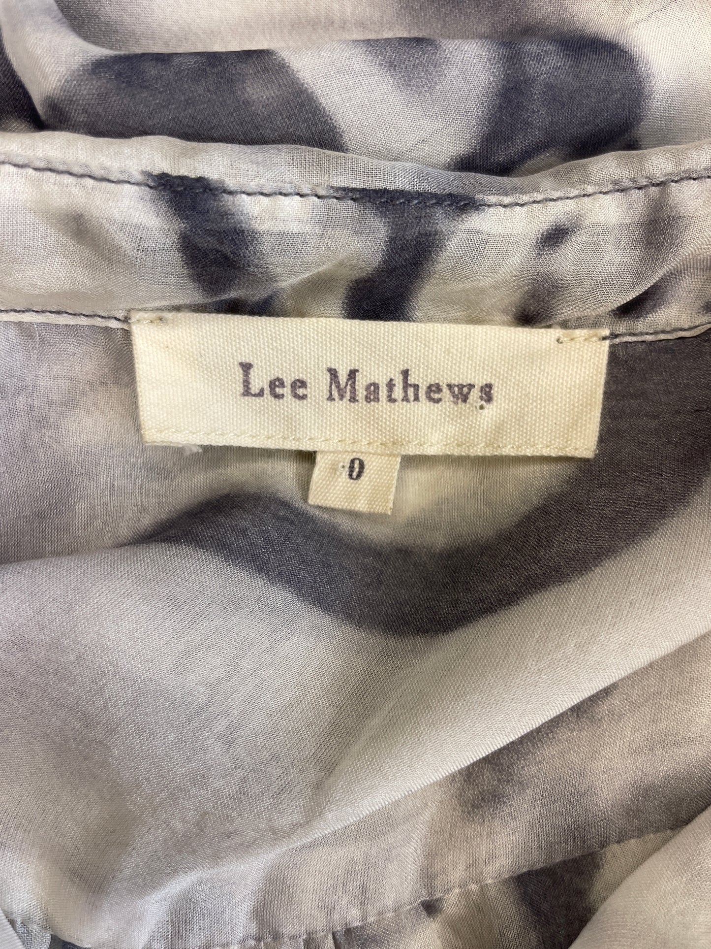 Lee Mathews | shirt | size 10 | long sleeve | 100% silk