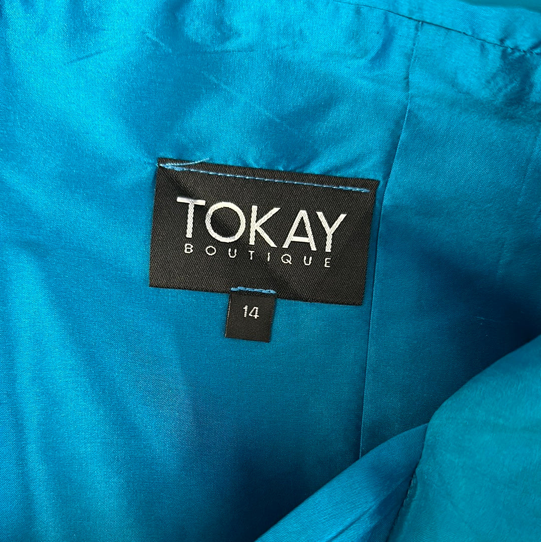 Tokay | dress | size 14 | knee length | 100% silk