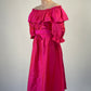 Rodney Clark | vintage 80's | dress | size 12 | midi length | 100% silk