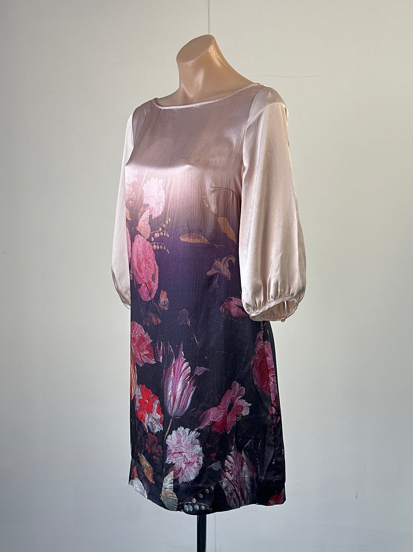 Monsoon | UK | dress | size 12 | knee length | 100% silk