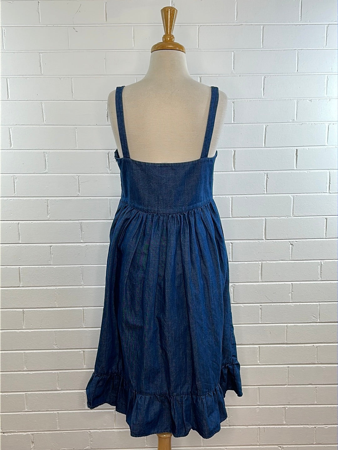 Co - Francois Girbaud | dress | size 12 | midi length | cotton linen blend