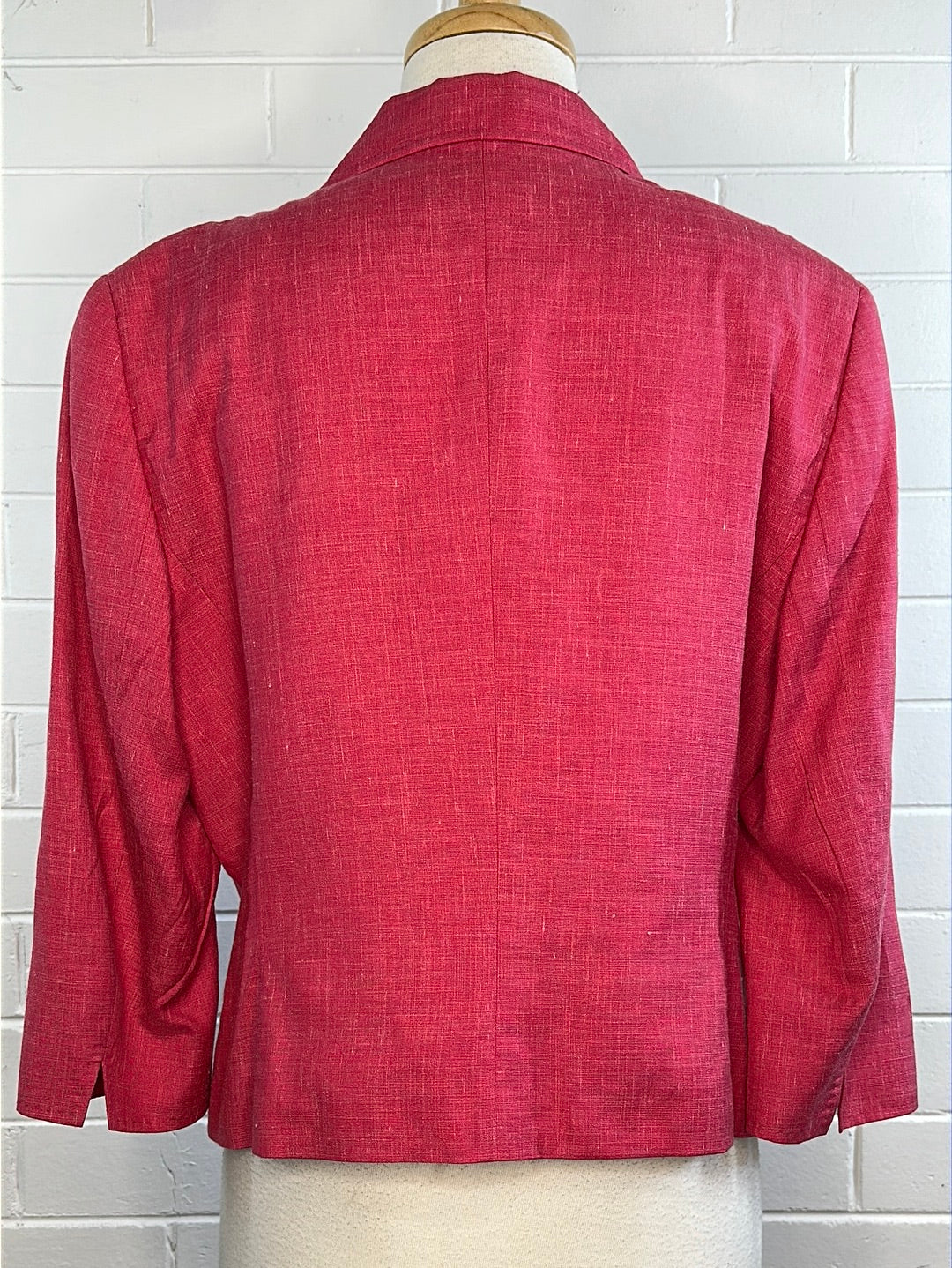 Escada | Munich | jacket | size 12 | single breasted | silk linen blend
