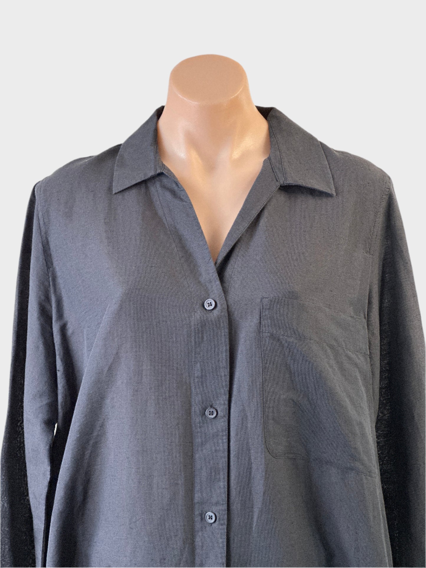 COS | shirt | size 12 | long sleeve | cotton linen blend