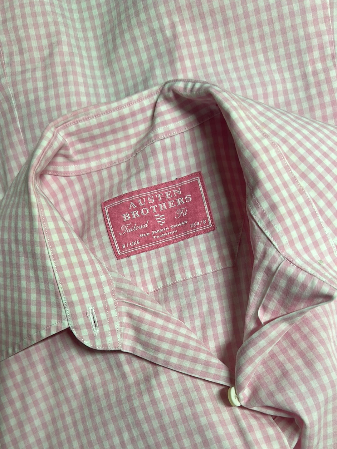 Austen Brothers | London | shirt | size 6 | three quarter sleeve | 100% cotton