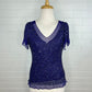 Liz Jordan | top | size 12 | short sleeve | 100% silk