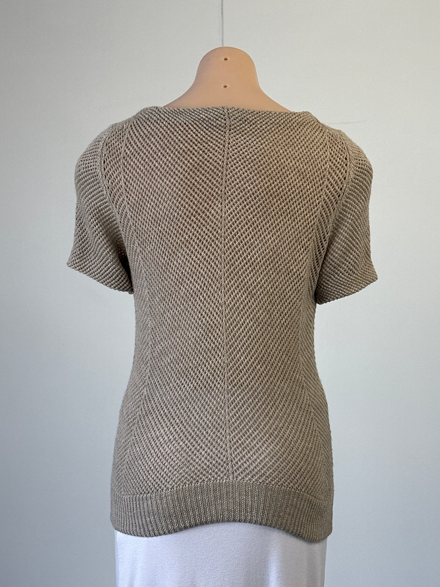 SKIN & THREADS | top | size 8 | short sleeve | 100% wool