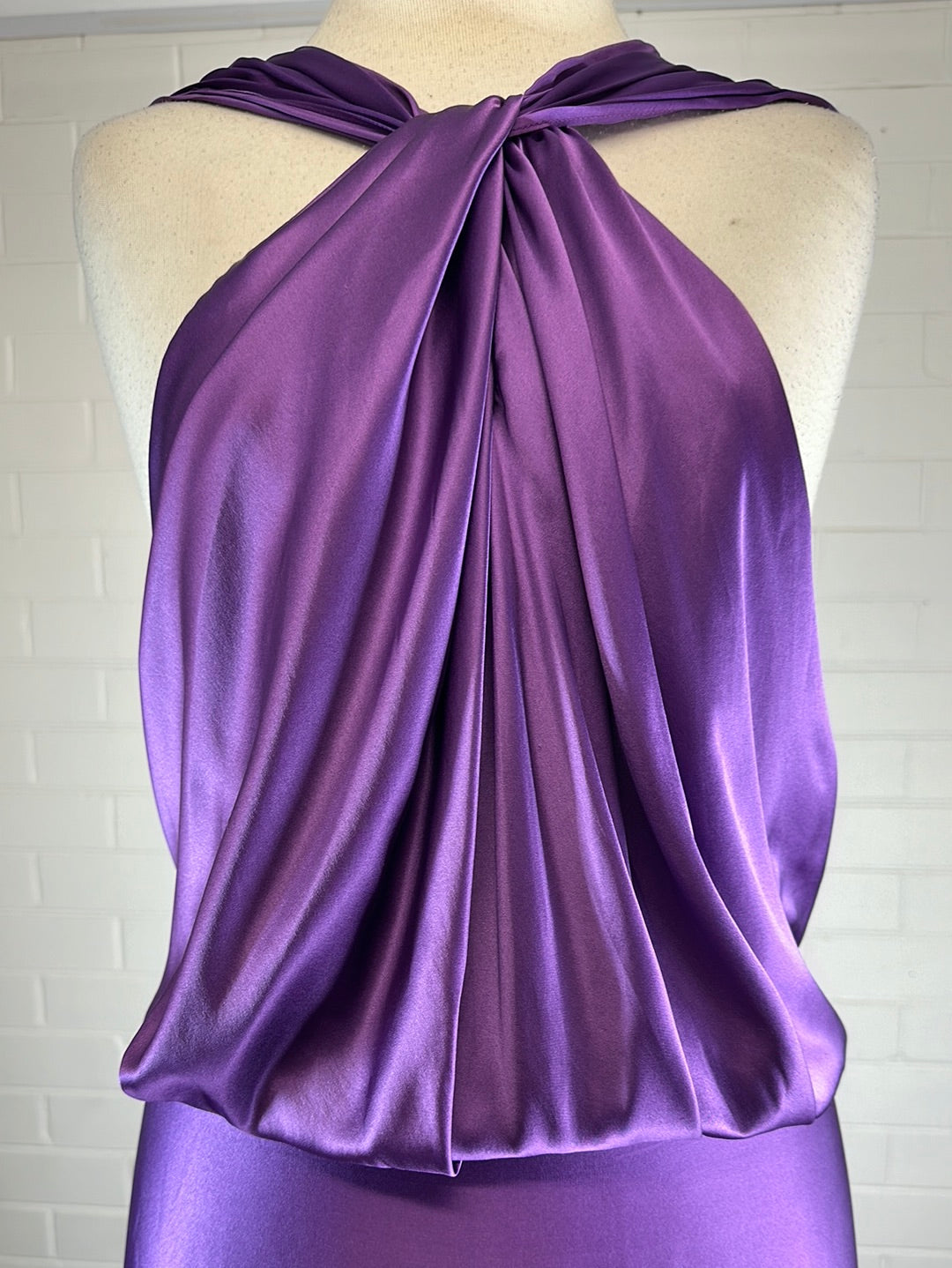 Carla Zampatti | gown | size 10 | maxi length | 100% silk | made in Australia