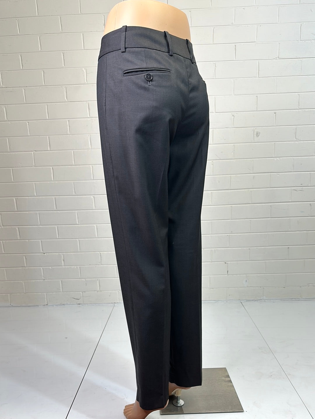 Herringbone | pants | size 8 | straight leg