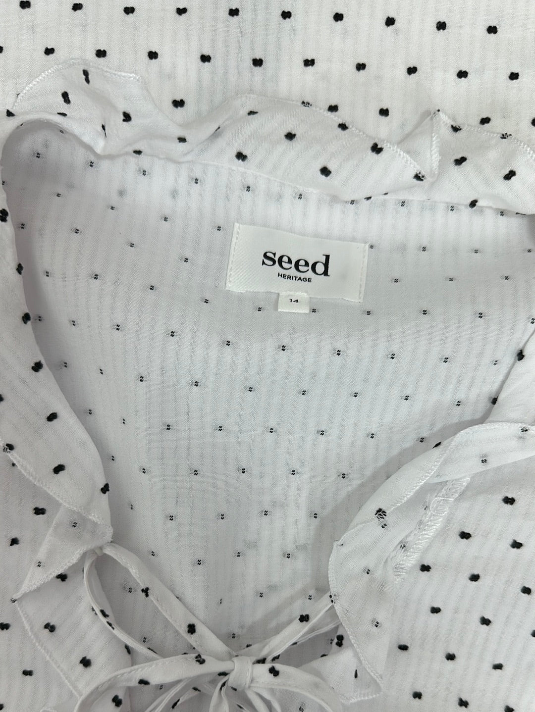 Seed | top | size 14 | three quarter sleeve