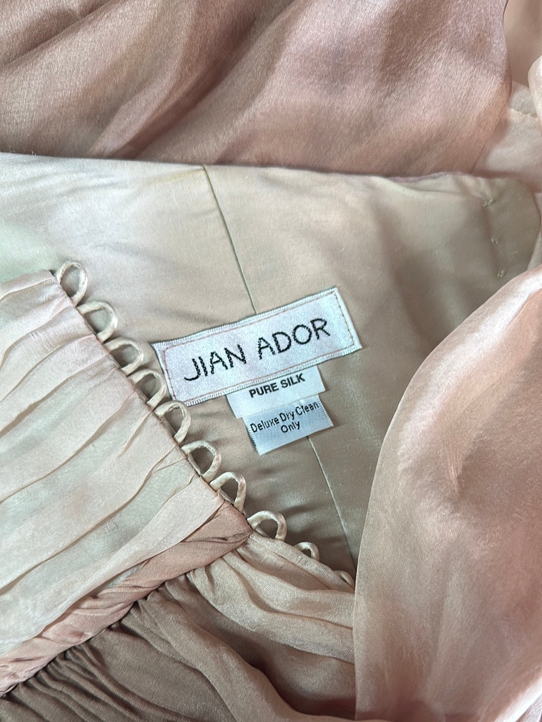 Jian Ador | dress | size 8 | maxi length | 100% silk