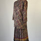 Stitches | vintage 80's | skirt & shirt set | size 14 | length