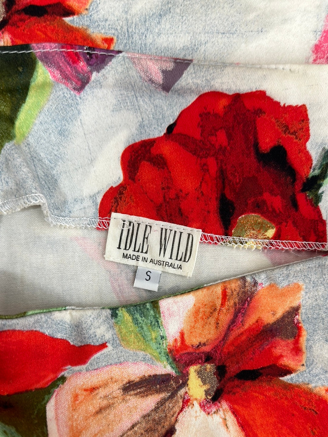 Idle Wild | skirt | size 12 | knee length | 100% cotton