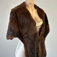 No label | vintage 30's | fur stole | one size | tie front
