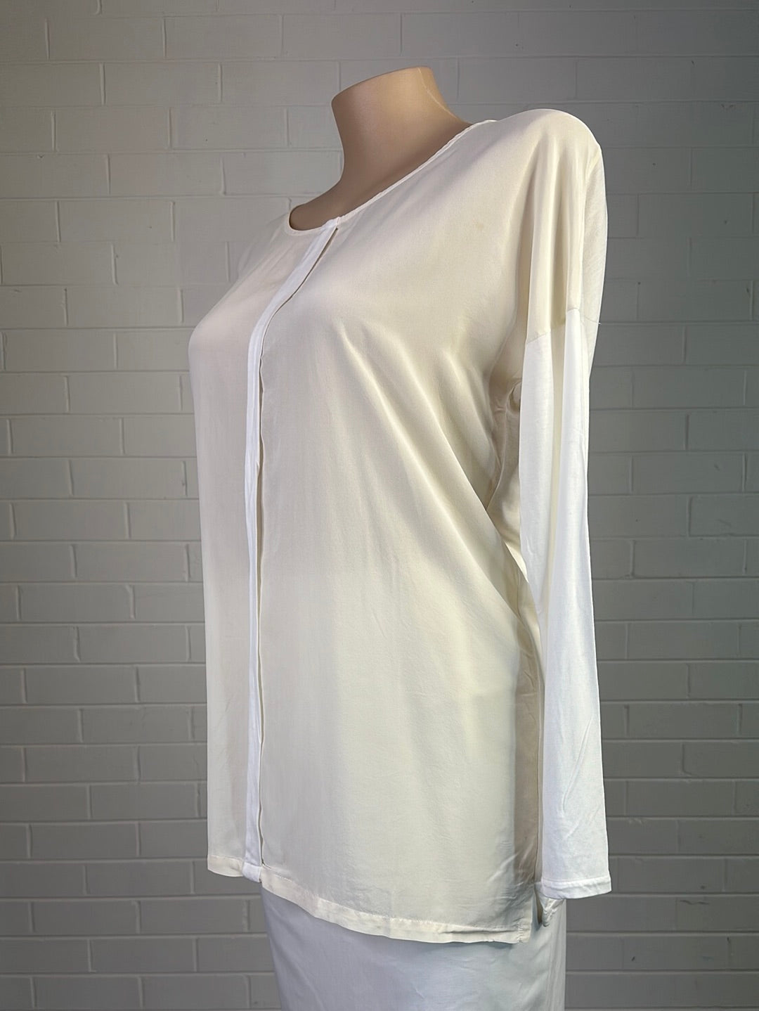 Trenery | top | size 14 | long sleeve | 100% silk