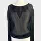 Tara Jarmon | Canada | top | size 10 | long sleeve | 100% silk