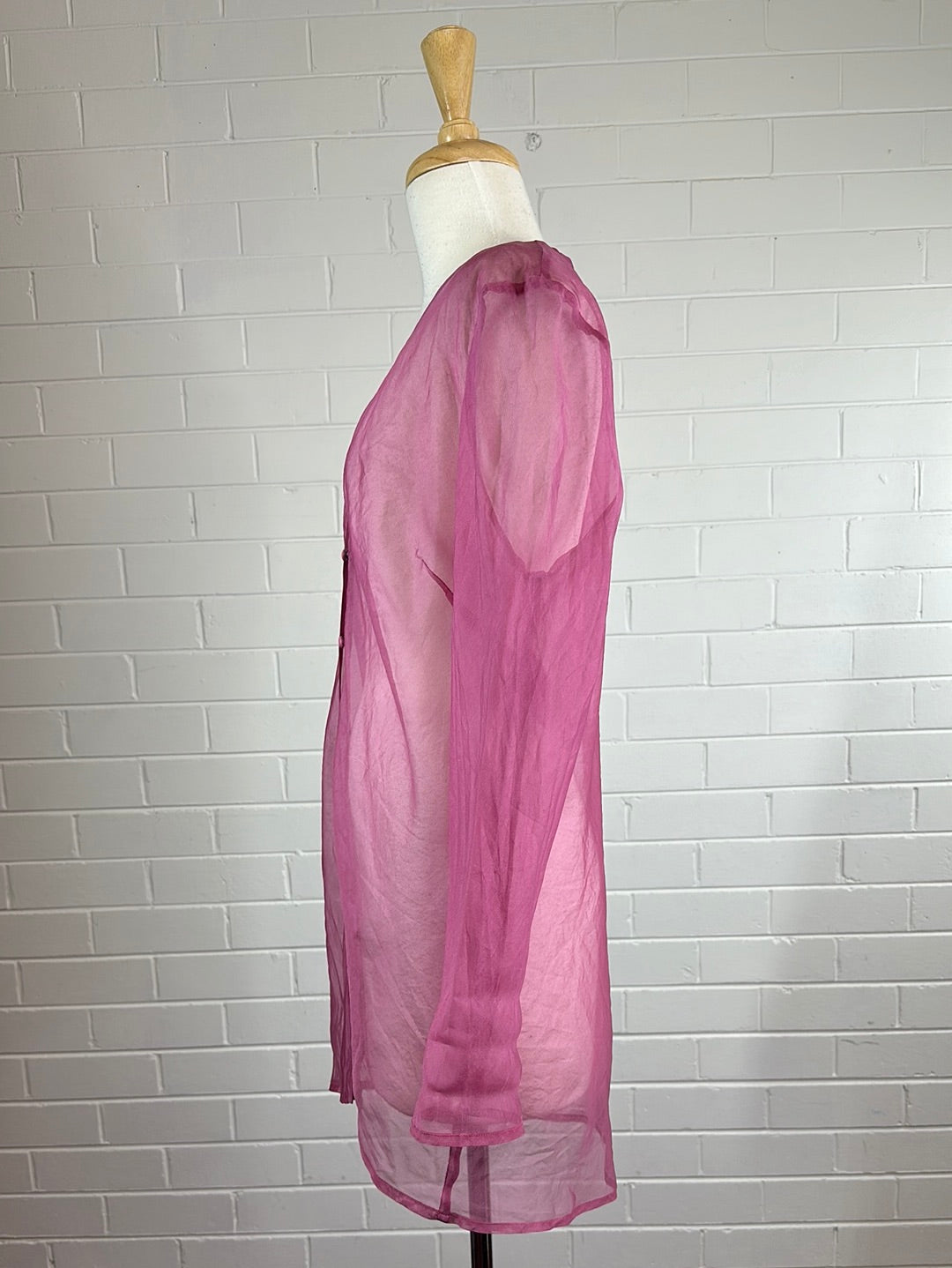 Von Troska | vintage 90's | jacket | size 14 | single breasted | 100% silk | made in Australia