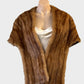 No label | vintage 60's | fur stole | one size | open front
