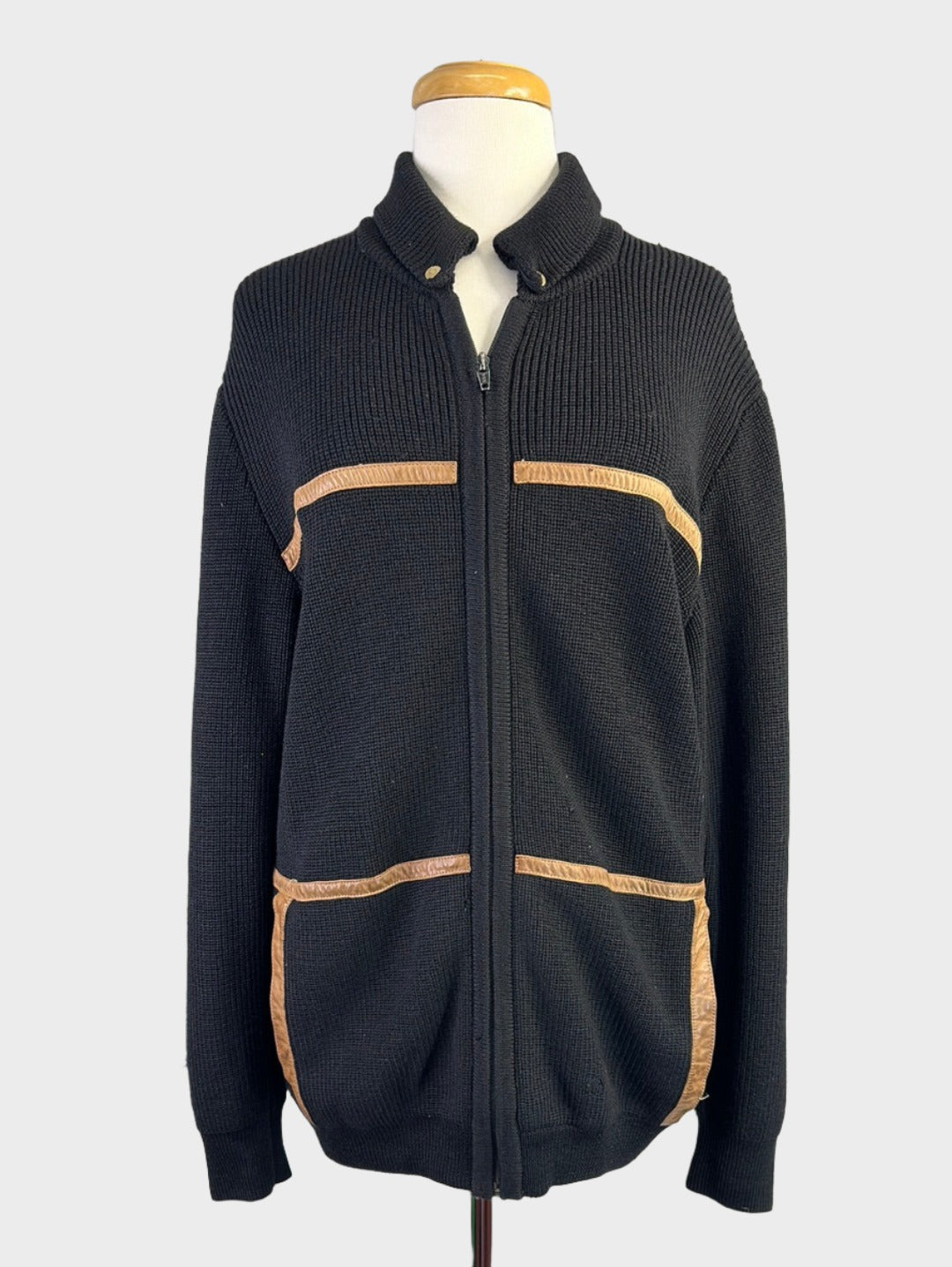 Gucci | Italy | vintage 70's | jacket | size 14 | zip front | 100% wool | made in Italy