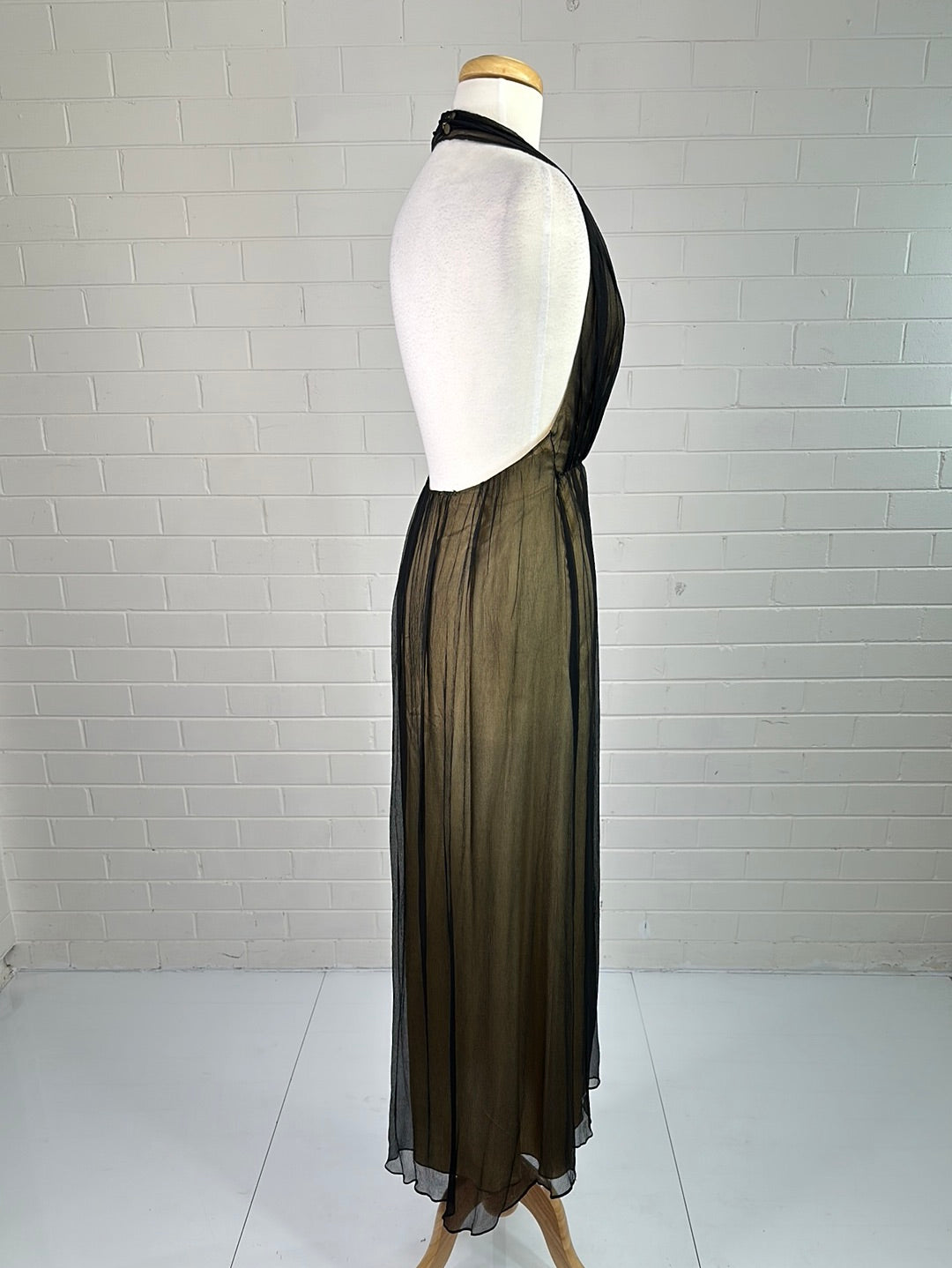 Bare by Rebecca Davies | vintage 90's | gown | size 8 | maxi length | 100% silk