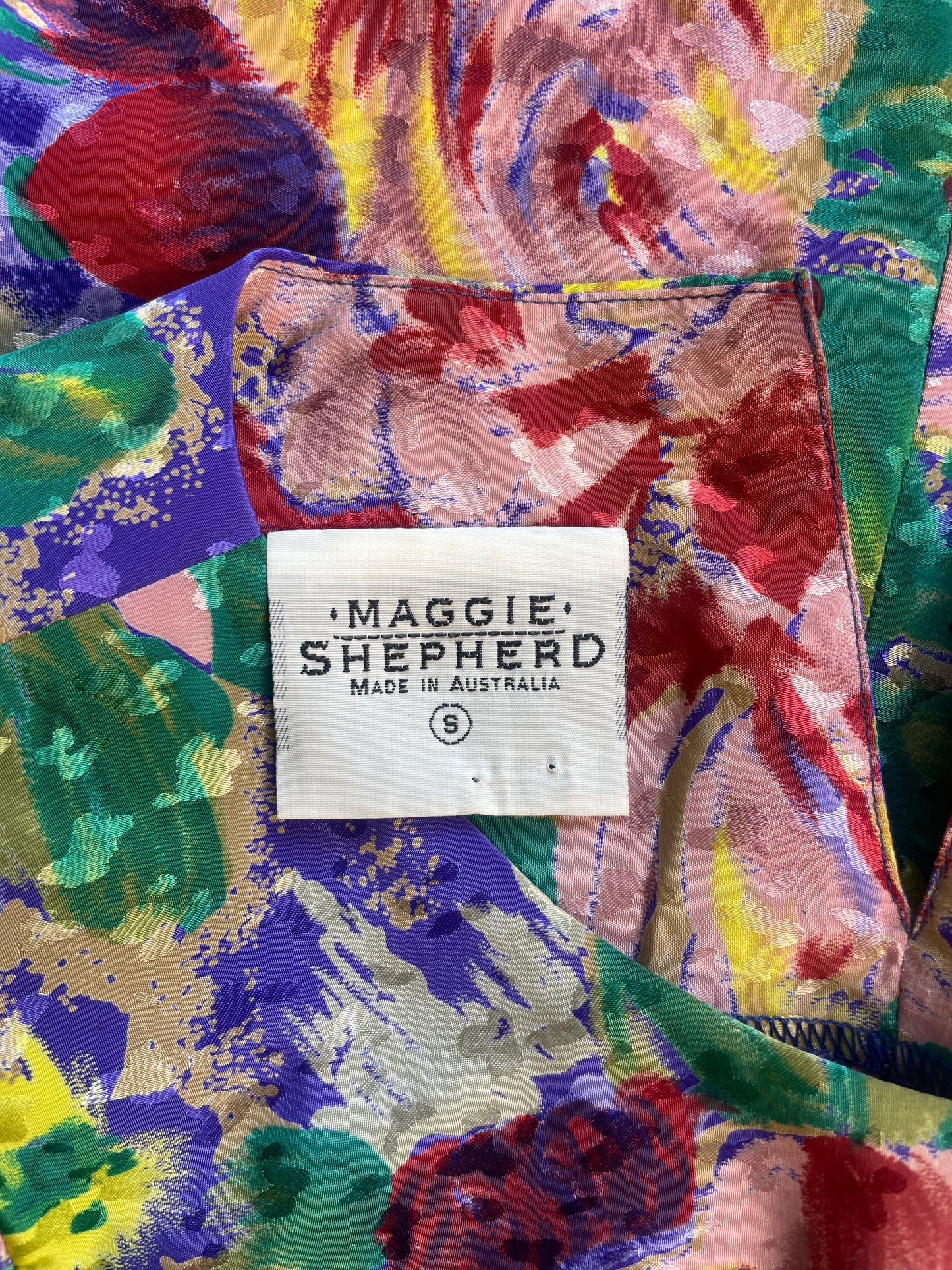 Maggie Shepherd | vintage 80's | skirt & top set | size 8 | knee length | made in Australia