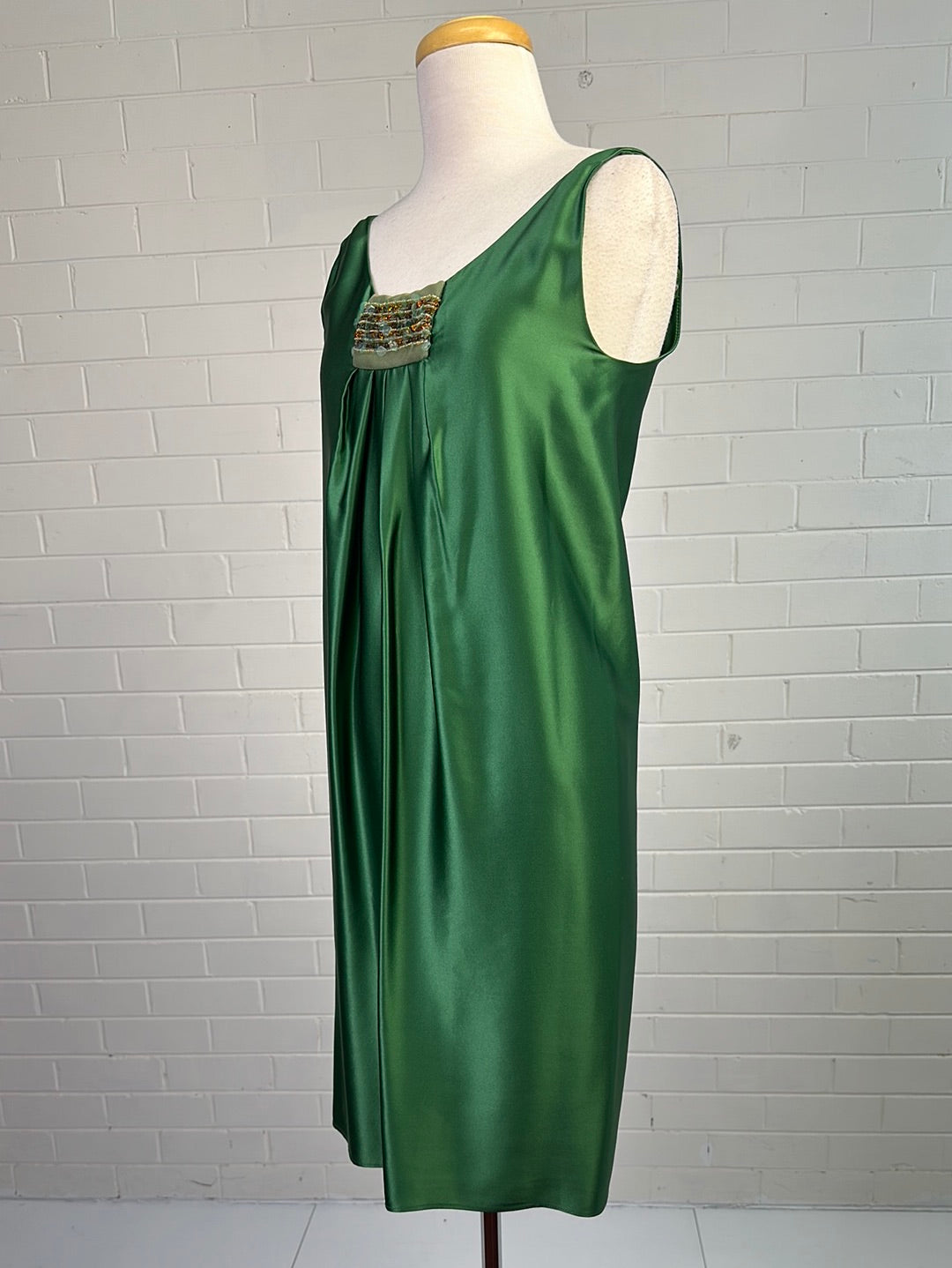 Scanlan Theodore | dress | size 8 | knee length | 100% silk | made in Australia 🇦🇺