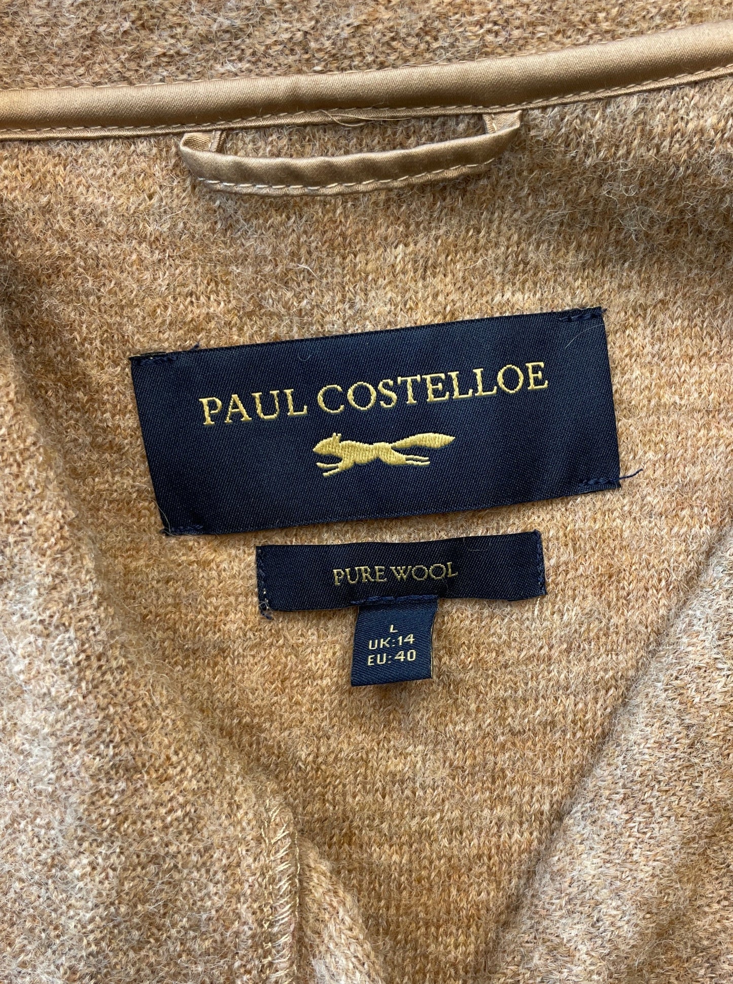 Paul Costelloe | London | coat | size 14 | single breasted | 100% wool