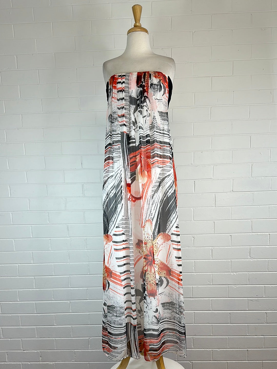 Sacha Drake | vintage 90's | dress | size 12 | maxi length | 100% silk | made in Australia