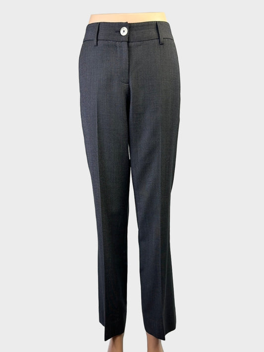 Herringbone | pants | size 6 | straight leg | 100% wool