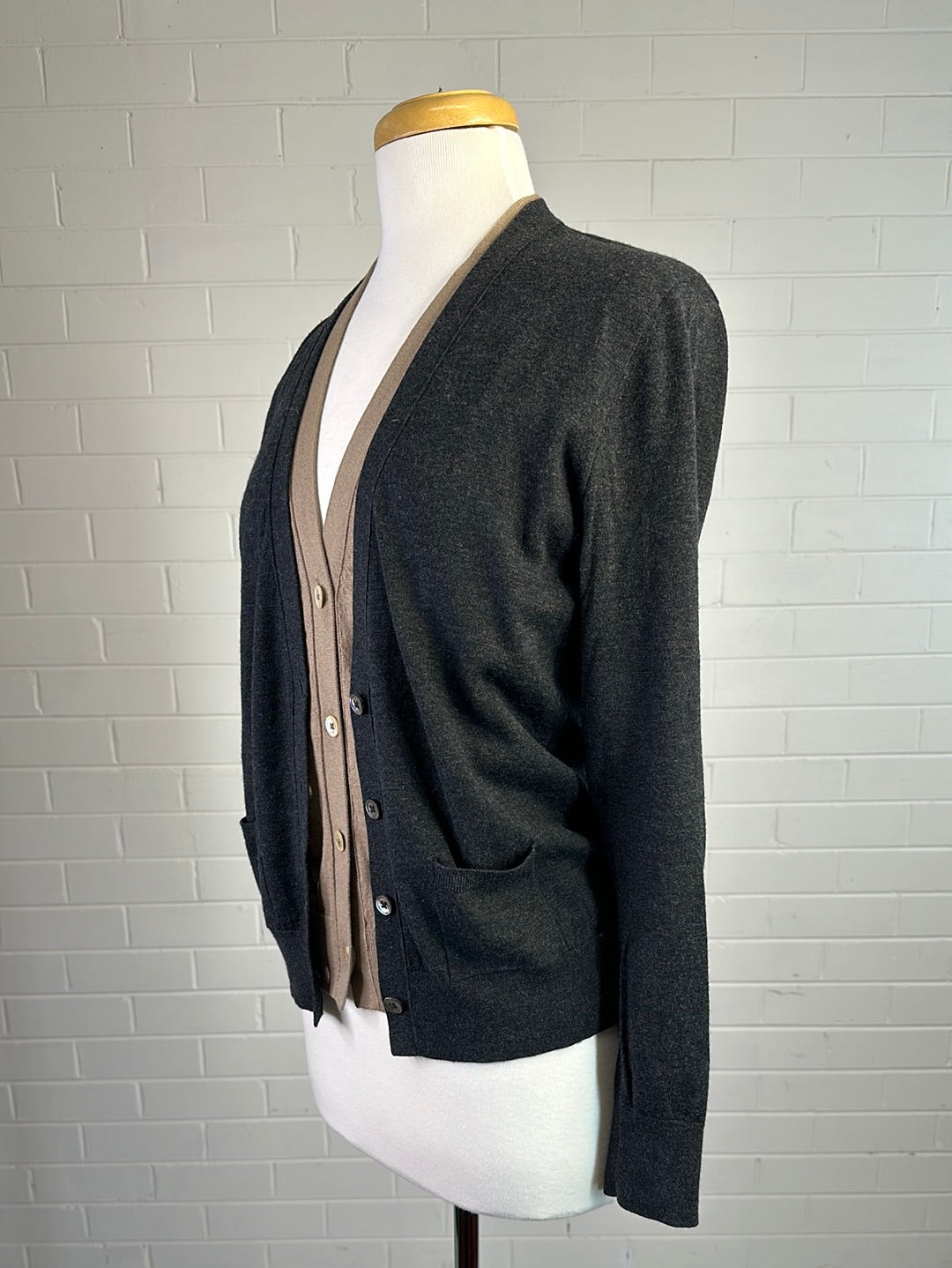 Trenery | cardigan | size 10 | long sleeve | wool silk blend