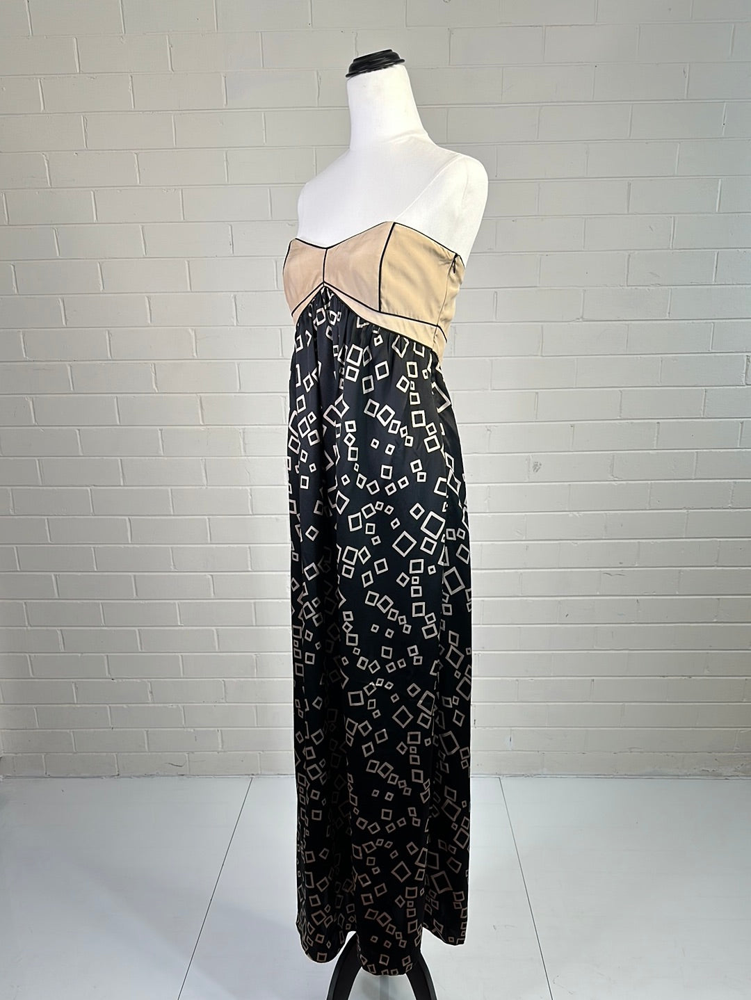 Alannah Hill gown size 8 maxi length 100 silk Lifeline Shop Online by Lifeline Northern Beaches