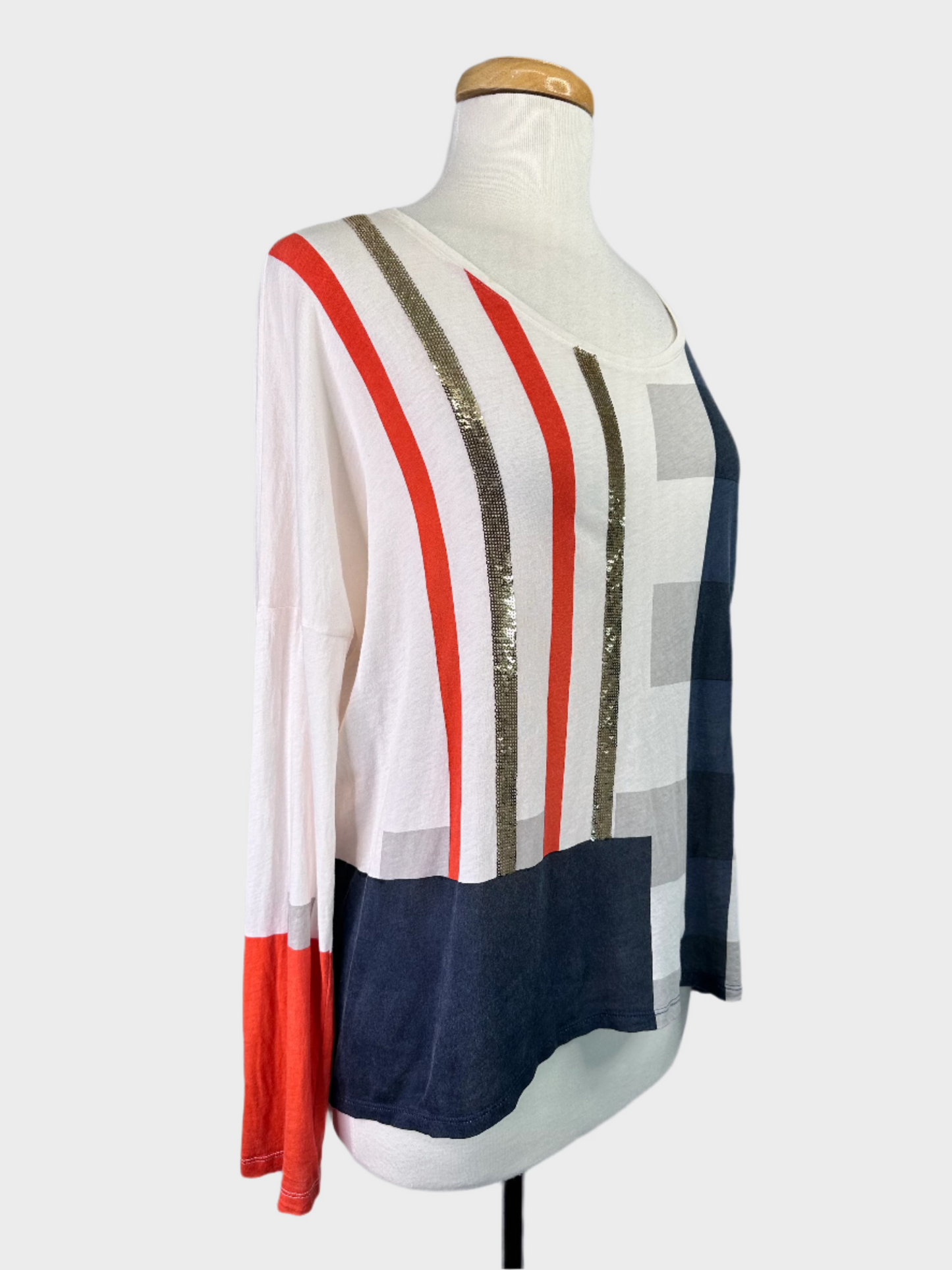 sass & bide | top | size 12  | long sleeve | 100% cotton