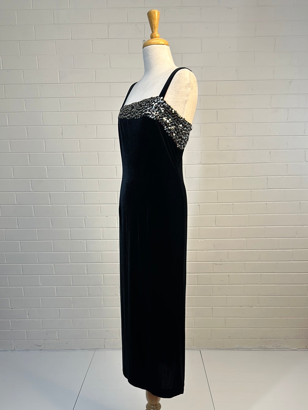 DÉBUT | vintage 90's | dress | size 14 | maxi length