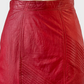 Simkka Furs | vintage 80's | skirt | size 8 | knee length | 100% leather | made in Australia 🇦🇺